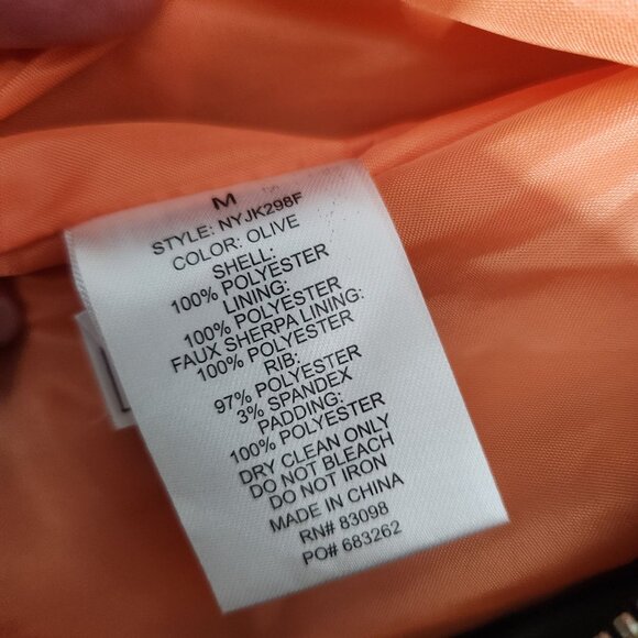 Ci Sono Olive Green Faux Shearling Hooded Oversized Puffy Parka Puffer Coat M - Picture 3 of 16